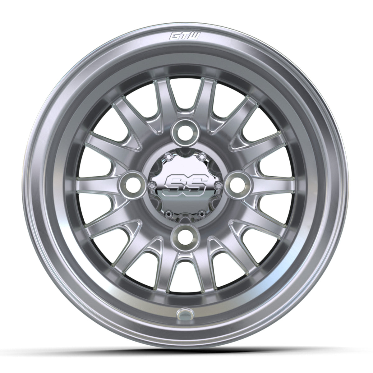 GTW Medusa 10x7 Machined Silver Wheel