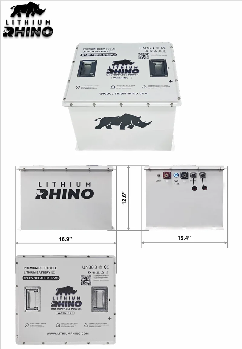 Lithium Rhino 48V 160AH Bundle