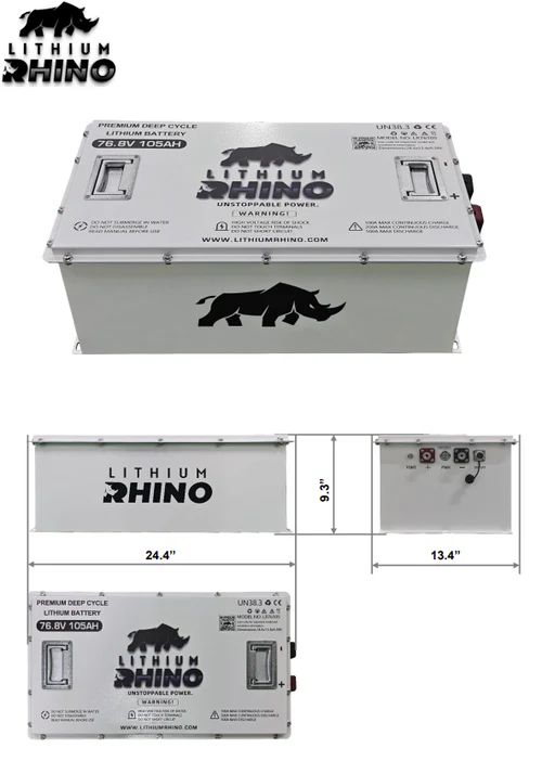 Lithium Rhino 76V 105AH Bundle