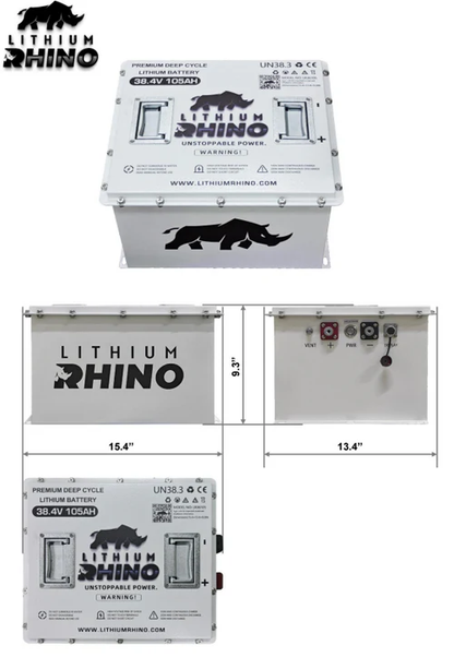 Lithium Rhino 36V 105AH Bundle