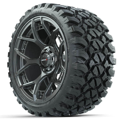 Set of (4) 15" MadJax® Flow Form Evolution Gunmetal Wheels with GTW® Nomad Off Road Tires