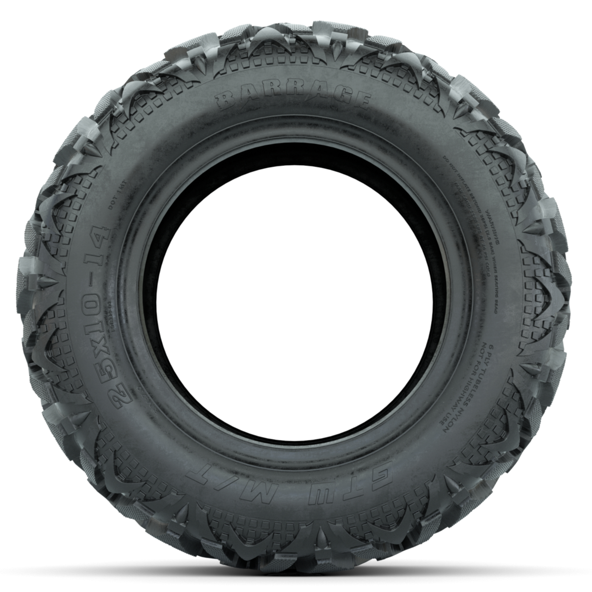 Barrage Series 25x10-14 Mud Tire 6-ply