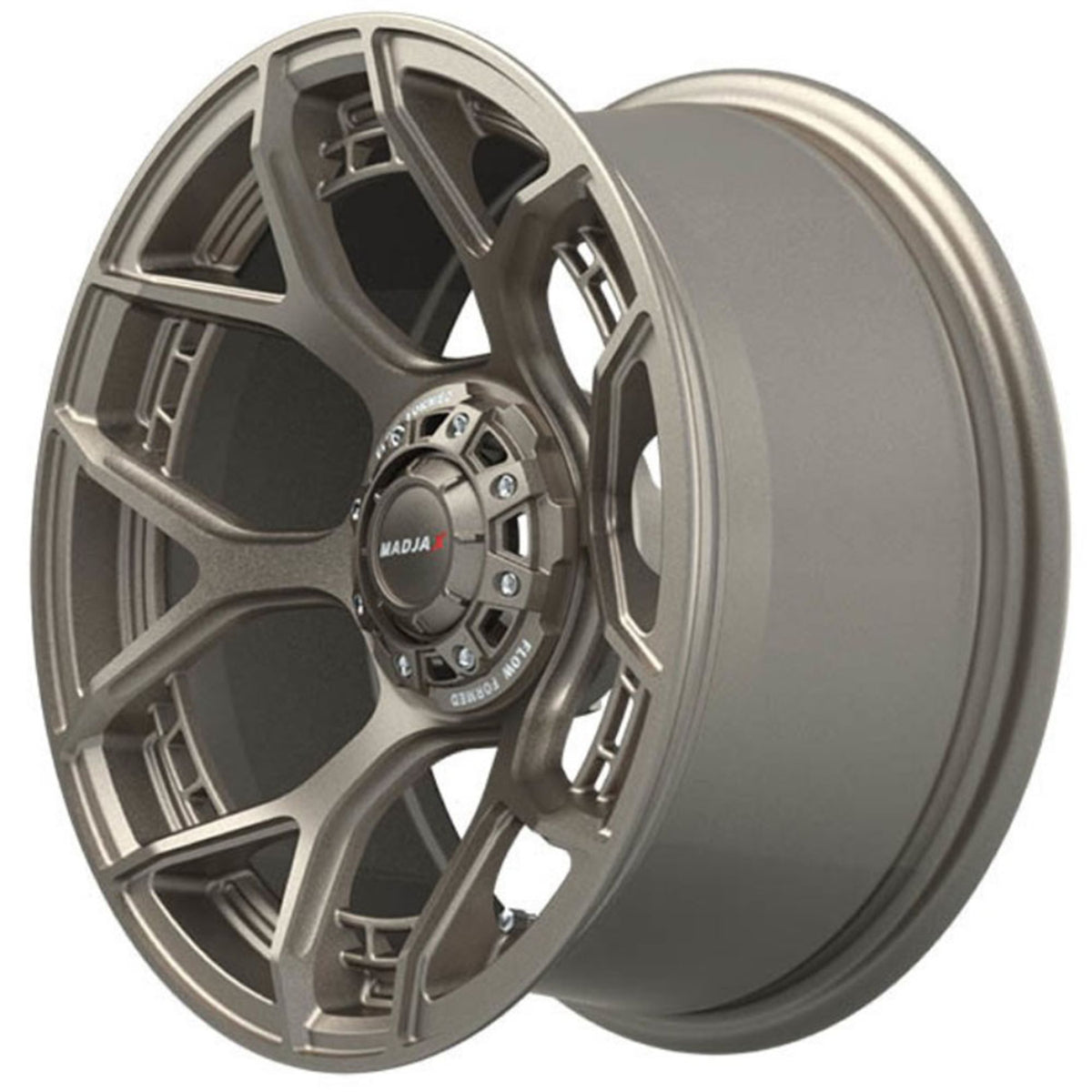 Set of (4) 15" MadJax® Flow Form Evolution Matte Bronze Wheels with GTW® Fusion GTR Street Tires