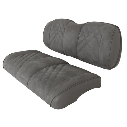 Premium RedDot® Pewter Suede Front Seat Assemblies for Club Car Precedent Onward Tempo