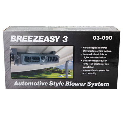 Breezeasy 3 Fan System w/Converter (12-48V)