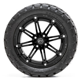 14 GTW Element Matte Black Wheels with 22in Timberwolf Mud Tires  Set of 4