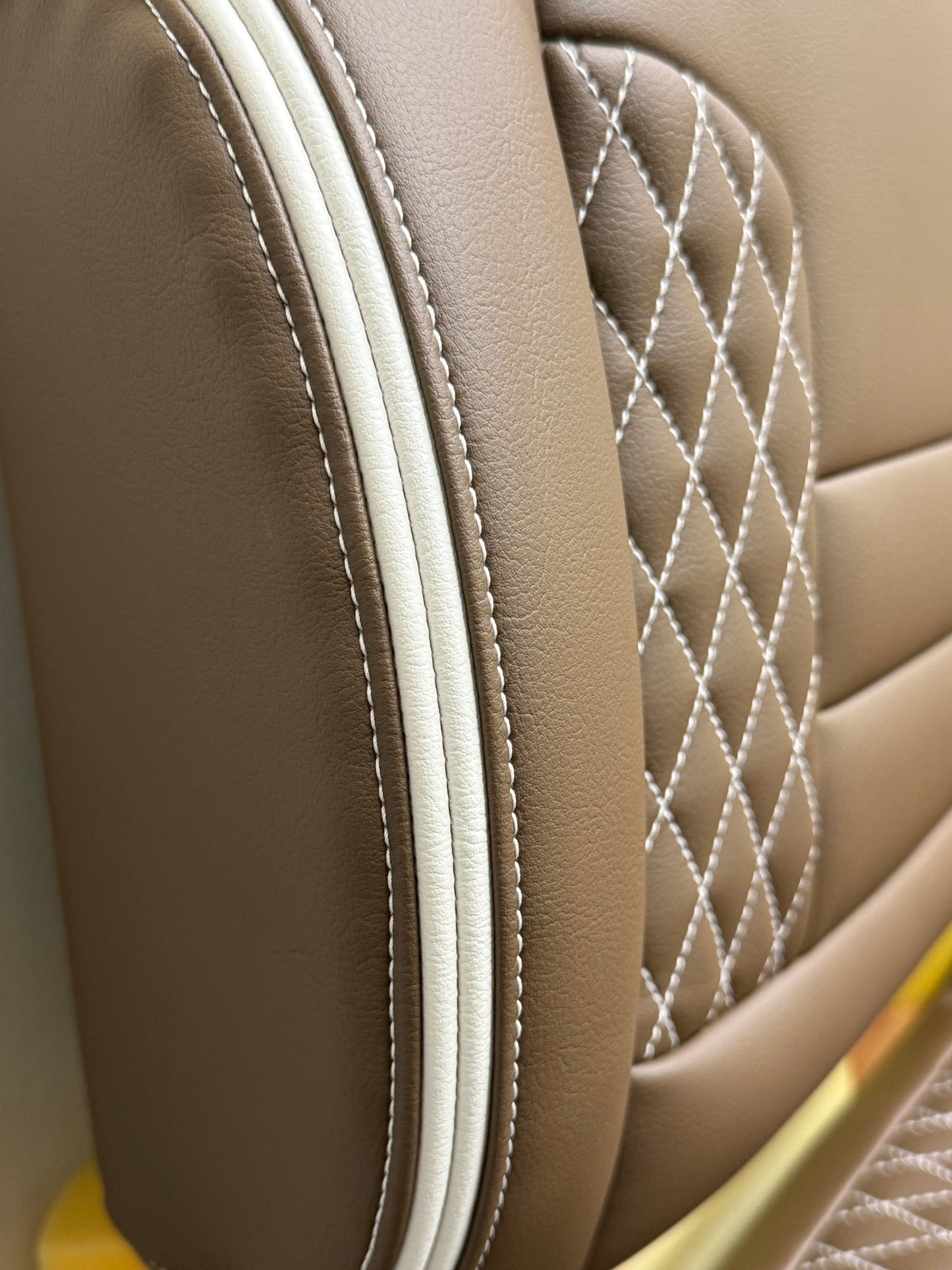 TruTemp Mudslide Retro Chic high back golf cart seat color option Double Piping