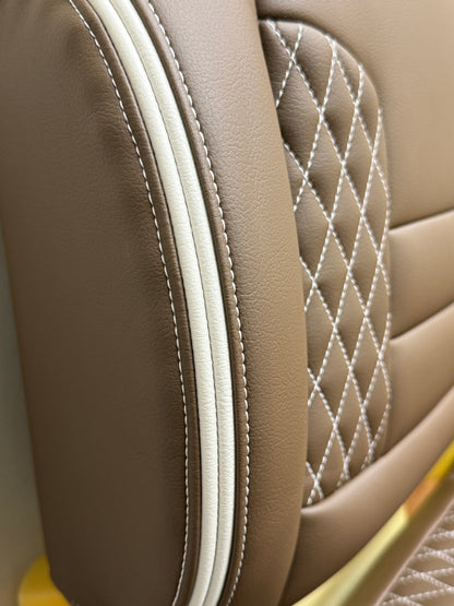 TruTemp Mudslide Retro Chic high back golf cart seat color option Double Piping