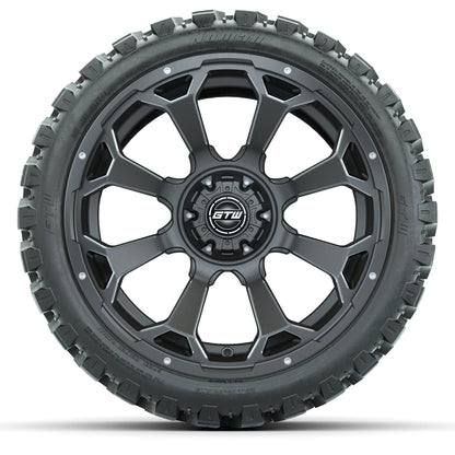 Set of (4) 15? GTW Raven Matte Gray Wheels with 23x10-R15 Nomad All-Terrain Tires