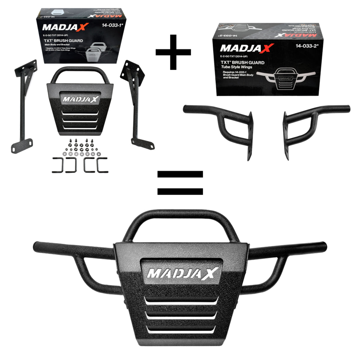 MadJax Tube Style Brush Guard for 2014-Up EZGO TXT