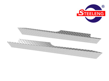 Rocker Panels Polished Aluminum Diamond Plate for Club Car Precedent (2004-up) (set of 2)