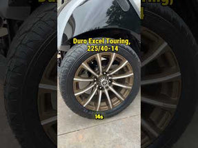Duro Excel Touring, 225/40-14 DOT, 4 Ply for Yamaha Adventure 1 - Customer Video