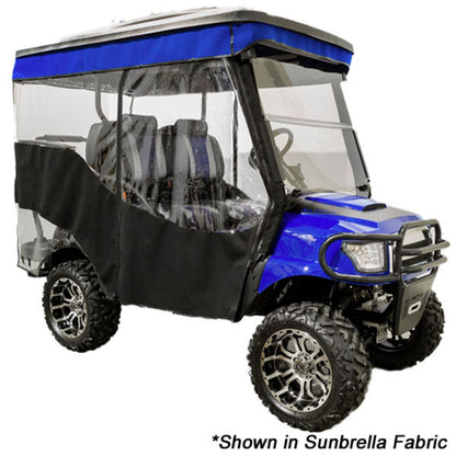 RedDot® 3-Sided Sunbrella Custom Enclosure & Valance for Yamaha G29/Drive Triple Track 84” Top (Years 2007-2016)