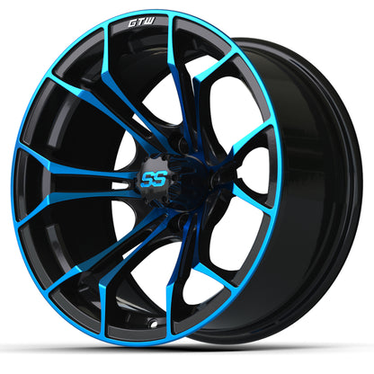 15″ GTW® Spyder Wheel – Black with Blue