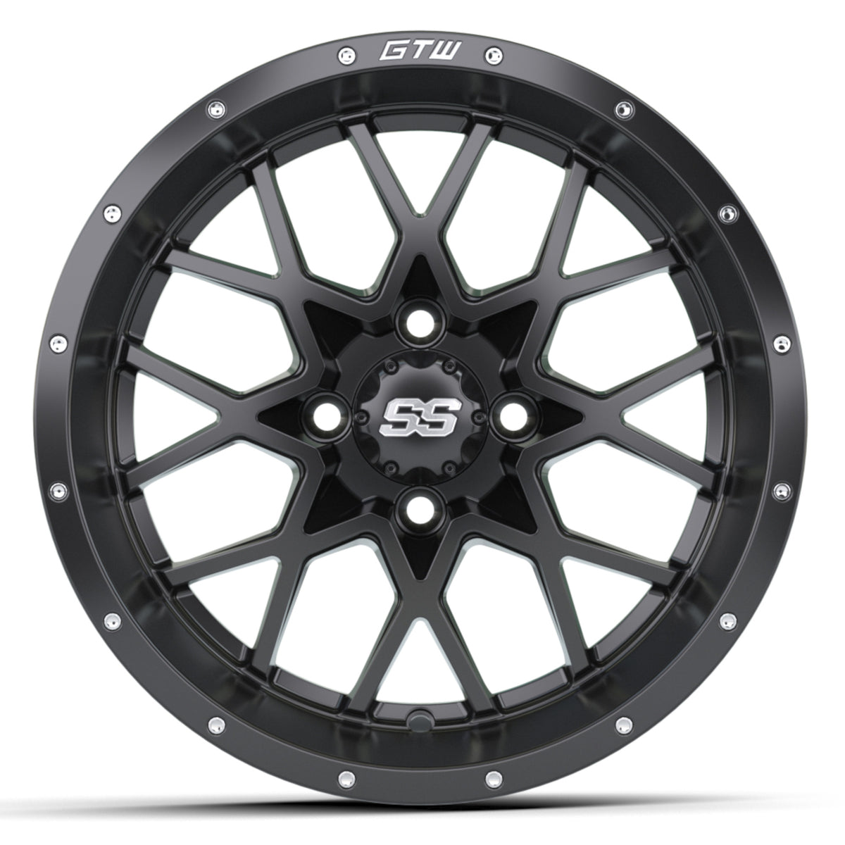 Vortex 2 Wheel, 14X7, Matte Black