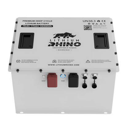 Lithium Rhino 76V 170ah Bundle - "Godzilla Battery"