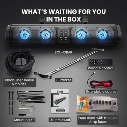 Lithium Rhino 33" Soundbar with T-Bracker Mount