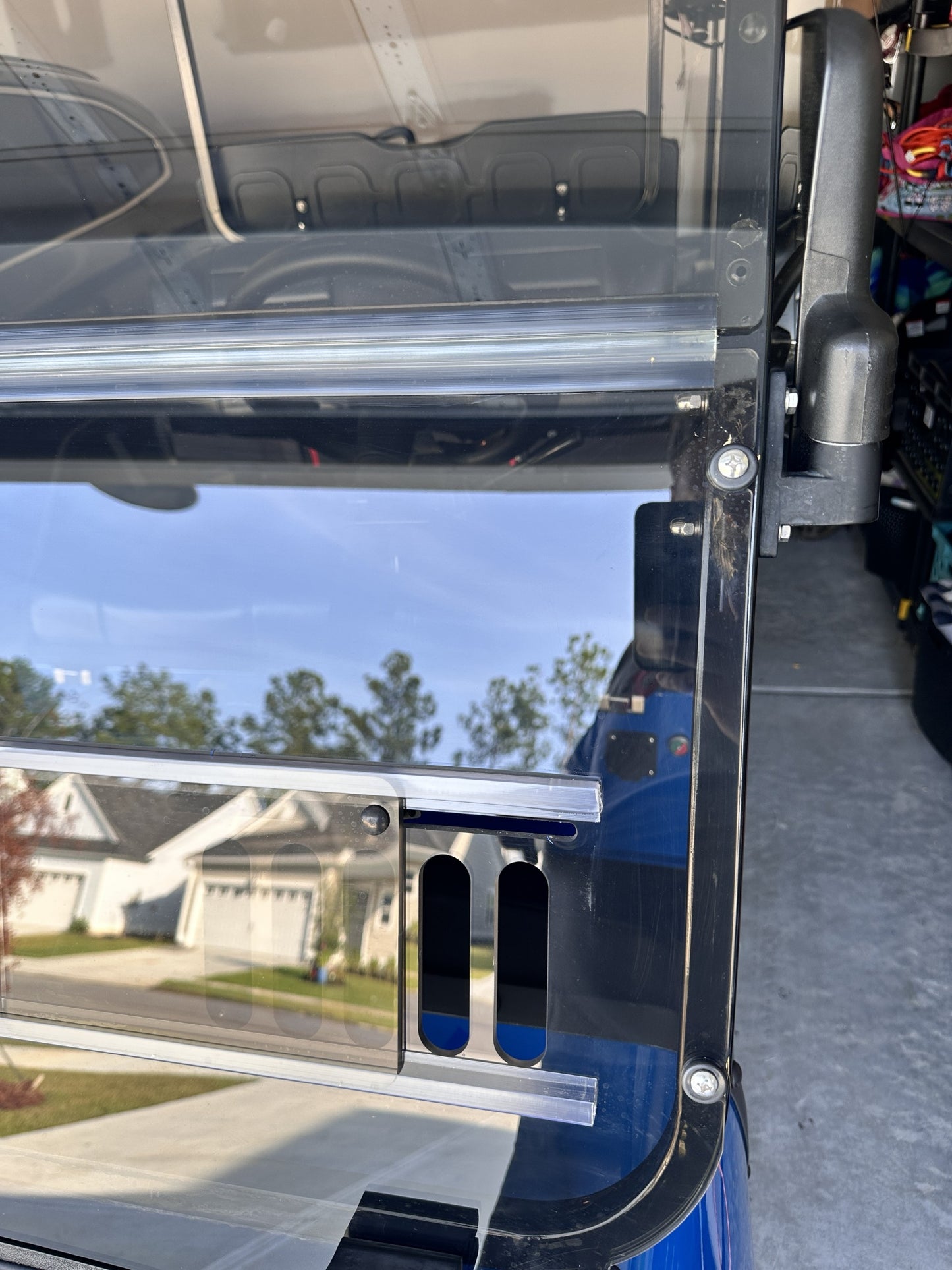 Will need to drill 2 holes in windshield on each side