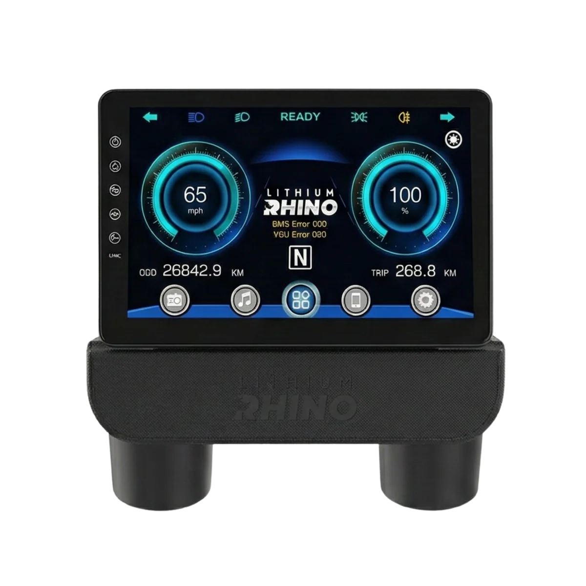 Lithium Rhino 10" Multifunctional Entertainment & Touchscreen Control - TXT Cup Holder – product view