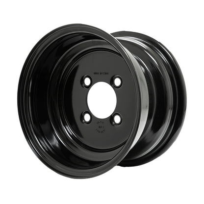 10x6 Black Steel Wheel (Centered)