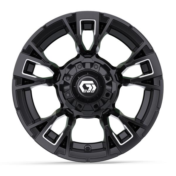 12” GTW Vandal Matte Black with Machined Accents Wheel