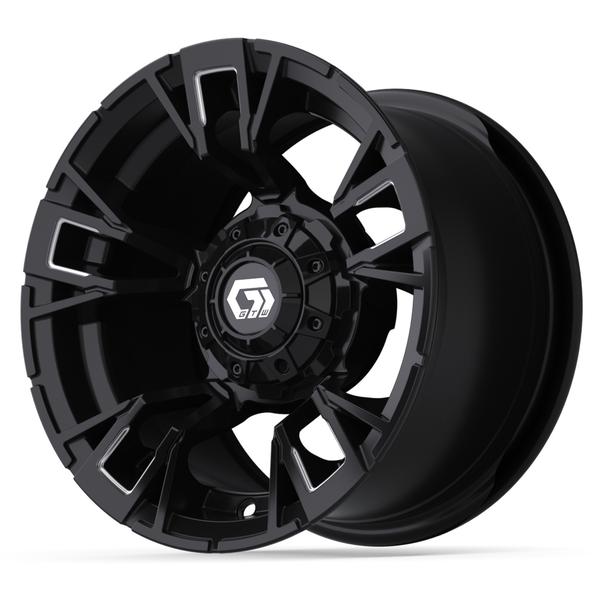 12” GTW Vandal Matte Black with Machined Accents Wheel