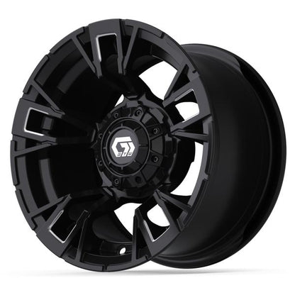 12” GTW Vandal Matte Black with Machined Accents Wheel