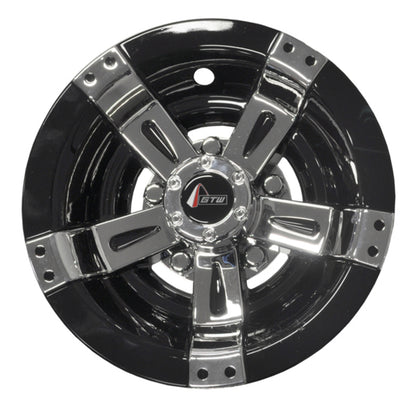 10" GTW® Maverick Black & Chrome Wheel Cover (Universal Fit)