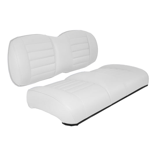 E-Z-GO TXT Premium OEM Style Front Replacement White Seat Assemblies