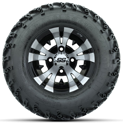 Set of (4) 10 in GTW Vampire Wheels with 20x10-10 Sahara Classic All Terrain Tires