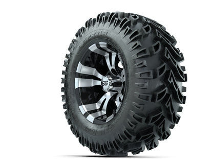 12” GTW Vampire Black and Machined Wheels with 23” Raptor Mud Tires – Set of 4