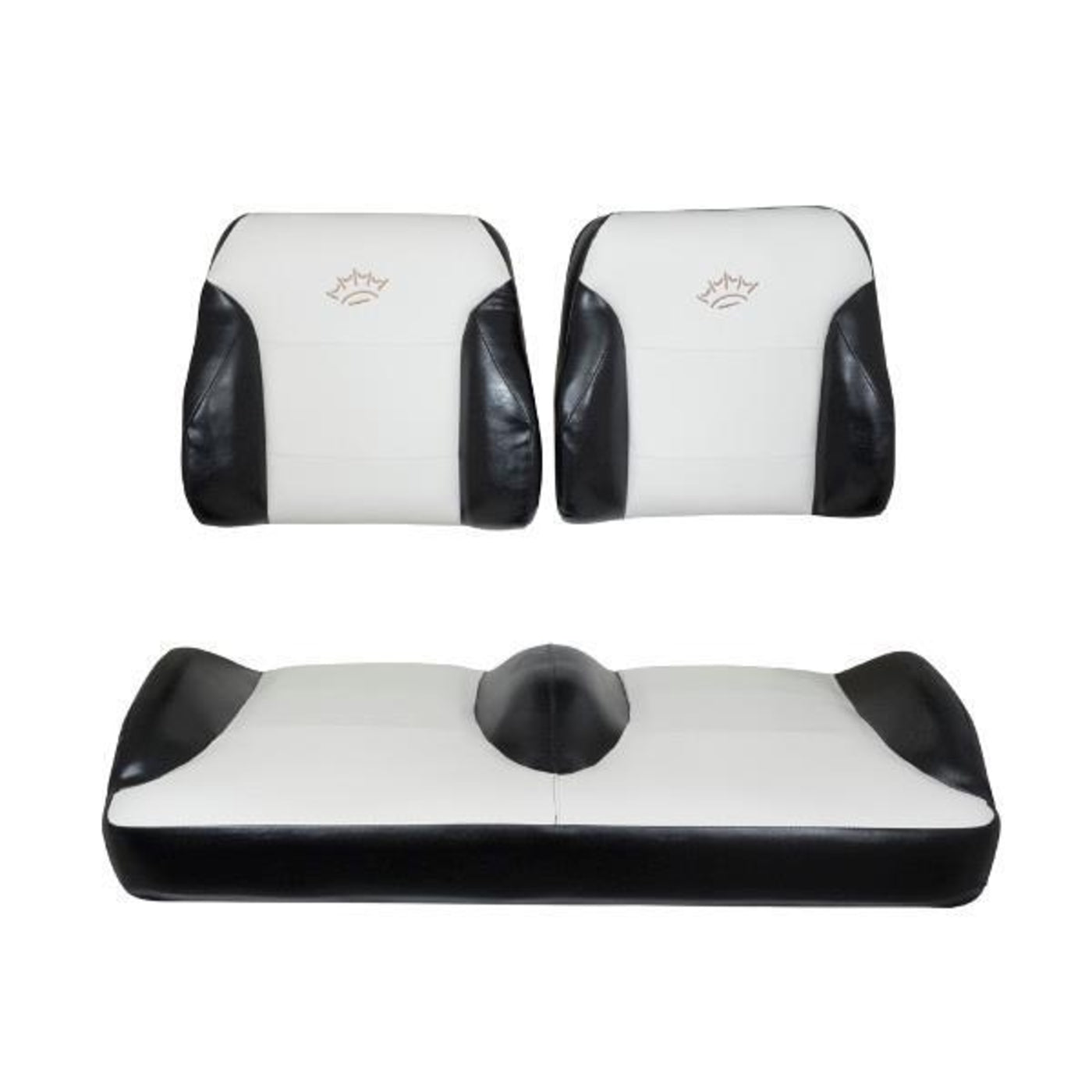 Club Car Precedent Black/White Suite Seats (Years 2004-2011)