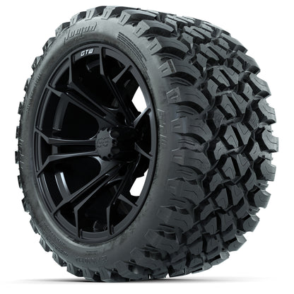 Set of (4) 14 in GTW Spyder Wheels with 23x10-14 GTW Nomad All-Terrain Tires