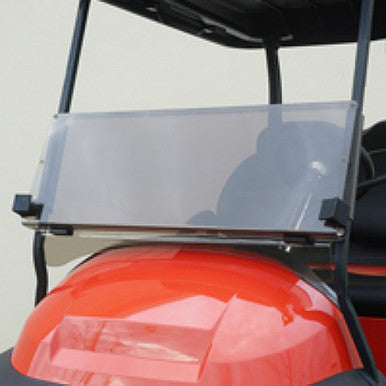 Club Car DS New Style 00+  Impact Modified Tinted 2 Piece Folding Windshield