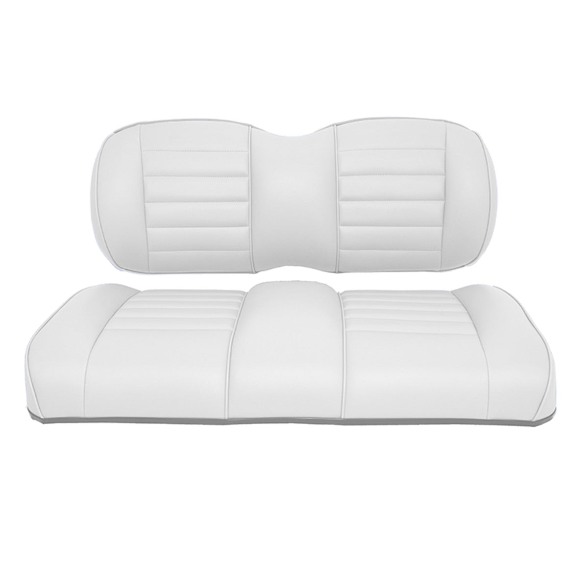 E-Z-GO TXT Premium OEM Style Front Replacement White Seat Assemblies