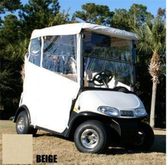 Club Car DS 2-Passenger Red Dot 3-Sided Beige Enclosure (Years 1982-1999)