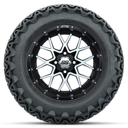 Set of (4) 14 in GTW Vortex Wheels with 23x10-14 GTW Predator All-Terrain Tires