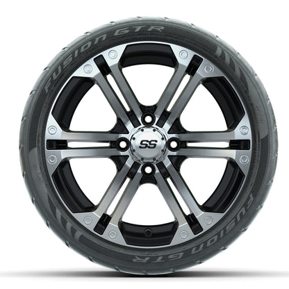 Set of (4) 14 in GTW Specter Wheels with 205/40-R14 Fusion GTR Street Tires