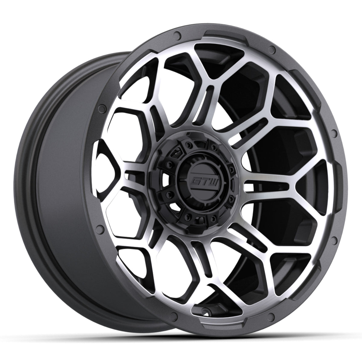 Bravo Wheel, 14X7, Matte Gray/Mach