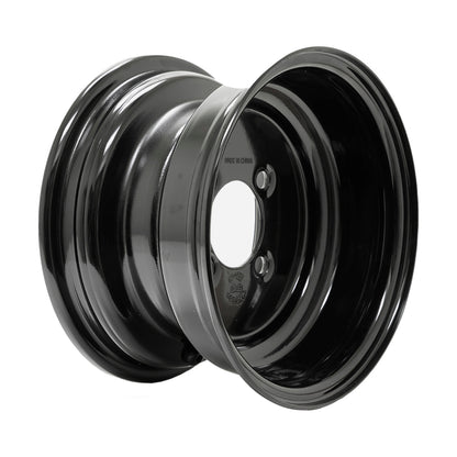 10x6 Black Steel Wheel (Centered)