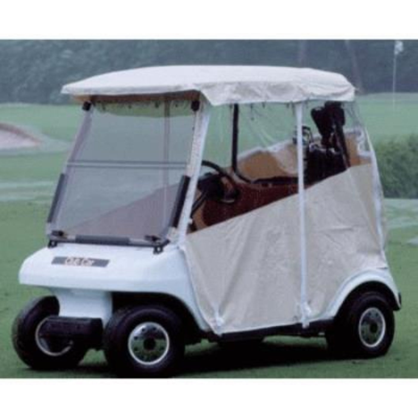 Club Car Precedent 2-Passenger RedDot® 3-Sided White Vinyl Enclosure (Years 2004-Up)