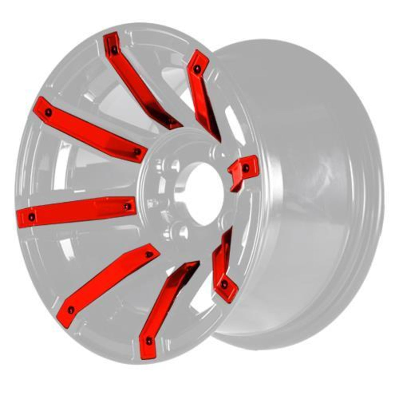 MadJax® Red Wheel Inserts for 12x7 Avenger Wheel